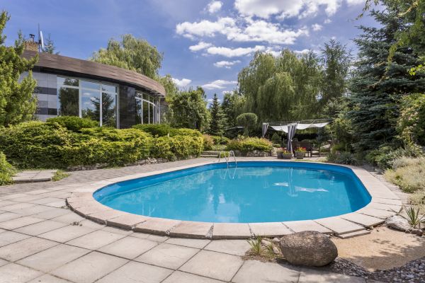 Oval Pool Building
